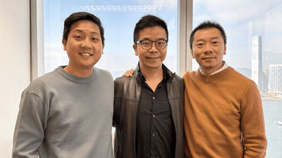 From left: Kenneth Lee, co-founder and CPO, Freed; Eric Lau, general manager, Connexus Travel; and Abel Zhao, co-founder and CEO of Freed.