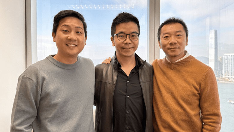 From left: Kenneth Lee, co-founder and CPO, Freed; Eric Lau, general manager, Connexus Travel; and Abel Zhao, co-founder and CEO of Freed.