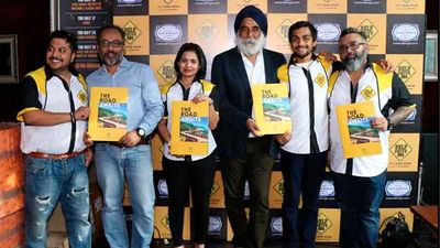 LR- Kunal Marjadi, Debolin Sen,  head, Self-Drive 365, Anuradha Joshi Medhora, Karan Anand, head, relationships, Cox and Kings, Siddhant Ghalla, Ricken Desai at the launch of Self- Drive 365.