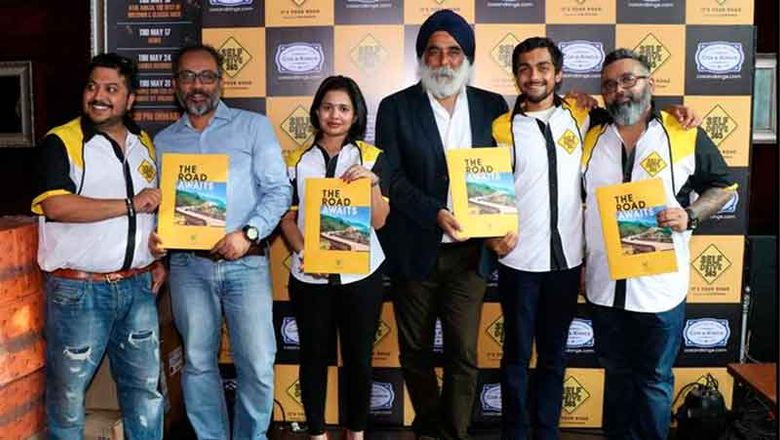 LR- Kunal Marjadi, Debolin Sen,  head, Self-Drive 365, Anuradha Joshi Medhora, Karan Anand, head, relationships, Cox and Kings, Siddhant Ghalla, Ricken Desai at the launch of Self- Drive 365.