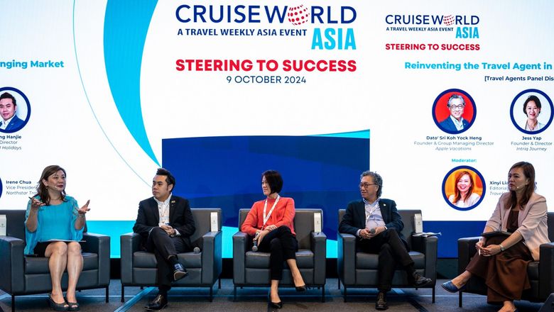 From left: Irene Chua, vice president/group publisher, Northstar Travel Group; Ong Hanjie, director, EU Holidays; Jess Yap, founder & Director, Intriq Journey; Dato' Sri Koh Yock Heng, founder & group managing director, Apple Vacations; Xinyi Liang-Pholsena, editorial director, Travel Weekly Asia