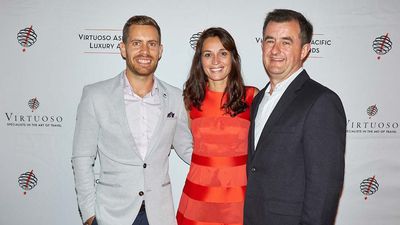 L-R Evan Pierce, Cristina Magni and Michael Londregan.