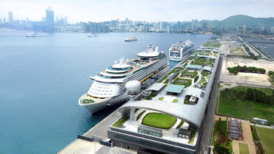 Hong Kong Kai Tak cruise terminal.