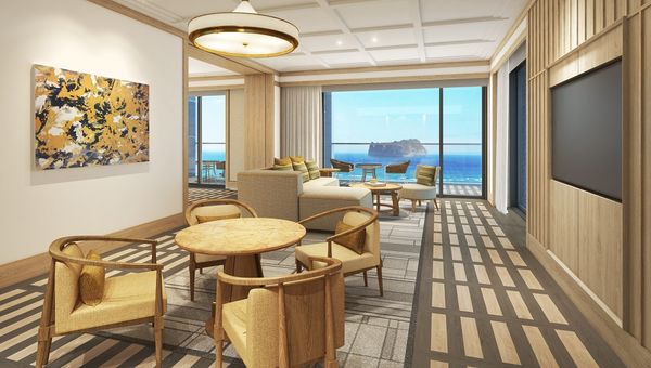 JW Marriott Jeju Resort & Spa's premium suite living room. JW Marriott Jeju Resort & Spa's premium suite living room.