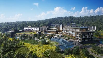 JW Marriott Jeju Resort & Spa overlooks the island's stunning volcanic coastlines and has been designed to help guests focus on mindfulness.