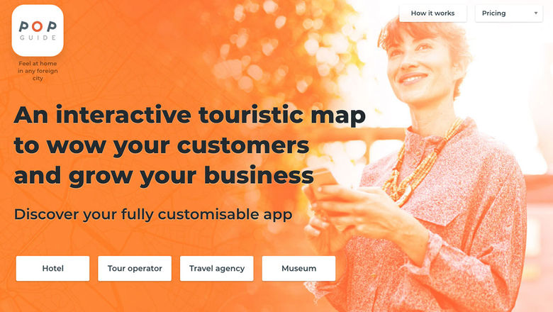 Screen capture of POPGuide’s landing page.
