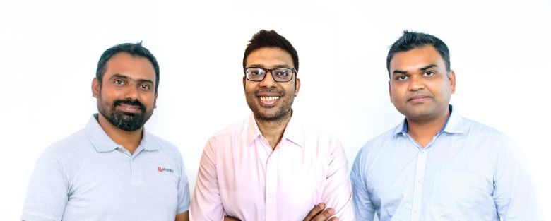 Mystifly's top executives Rajeev Kumar, Bharat Goyal and Pawan Kesarwani.