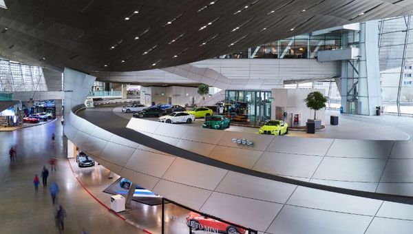 In Germany, BMW Welt offers tours behind the scenes and explains the complex logistics of delivering automobiles to customers. In Germany, BMW Welt offers tours behind the scenes and explains the complex logistics of delivering automobiles to customers.