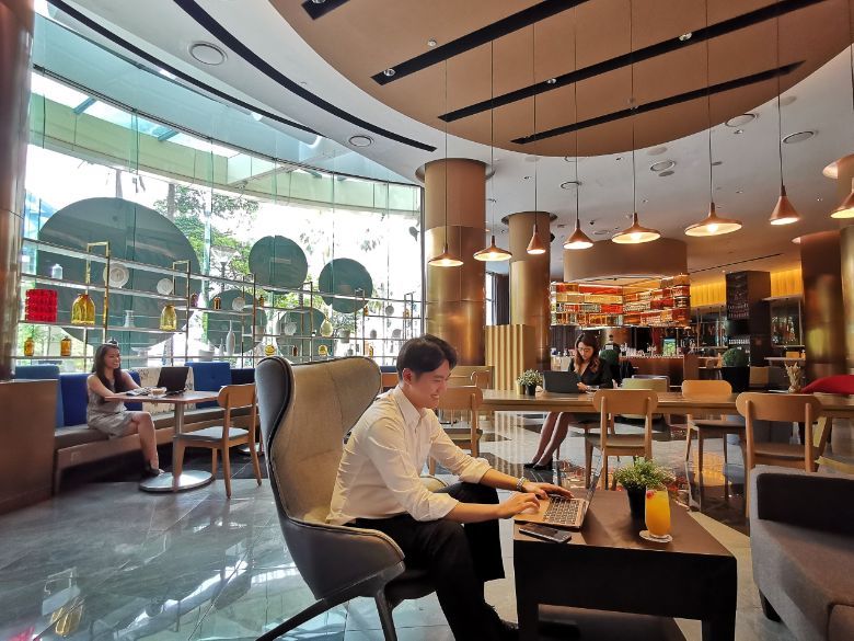 Many hotels such as Grand Copthorne Waterfront Hotel are converting rooms into co-living options or day use office space.