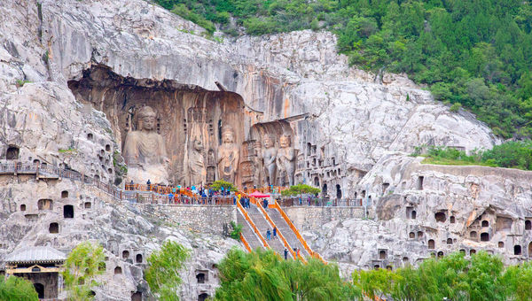 Longmen Grottoes, a UNESCO World Heritage site in China.