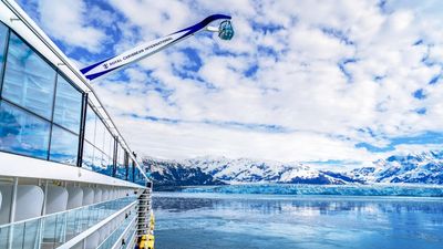 The itineraries include 7-night sailings from Seattle on Voyager of the Seas, exploring Juneau and Skagway, plus 7- to 13-night options from Seward and Vancouver.