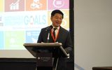 Opening address by Michael Goh, president of Resorts World Cruises.