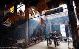 Quiet morning in one of Macau's many temples