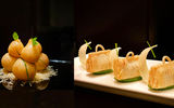 Calabash Shaped Deep-fried Glutinous Dumplings filled with Roasted Pork Belly and Dried Shrimps | Puff Pastry with River Shrimps in Purse Shape