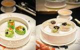 Steamed Dumplings with Lobster and Black Truffle | Steamed Dumplings with Scallop, Shrimps and Black Garlic