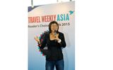 Yeoh Siew Hoon, Editorial Director of Travel Weekly Asia addressing the winners.