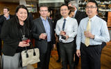 (L to R) Agnes Eng of Expedia; Tom Cintorino of Travel Weekly Asia; Melvin Loh and Vincent Liu of Qatar Airways.