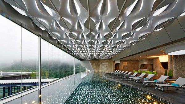 Enjoy infinite nature views while having a warm soak in the pool Enjoy infinite nature views while having a warm soak in the pool