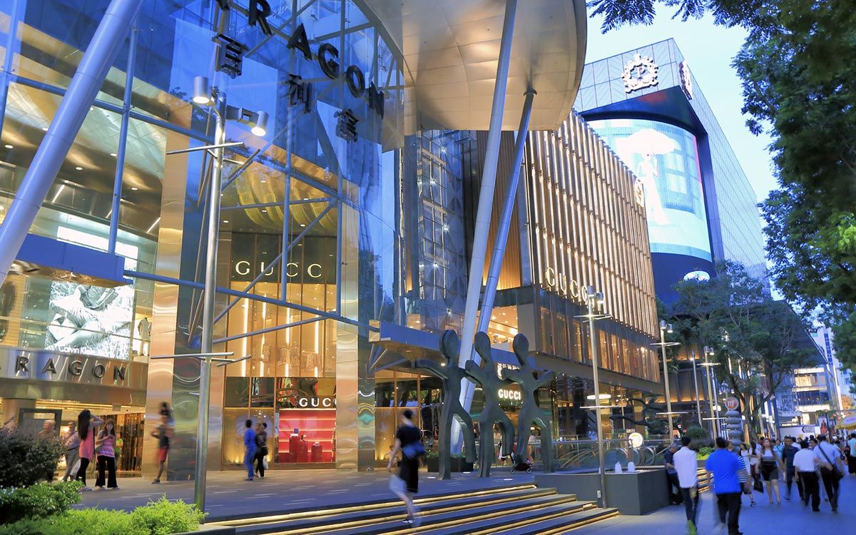 Orchard Road Singapore Luxury shopping street walking tour Travel Video  Singapore Attractions 