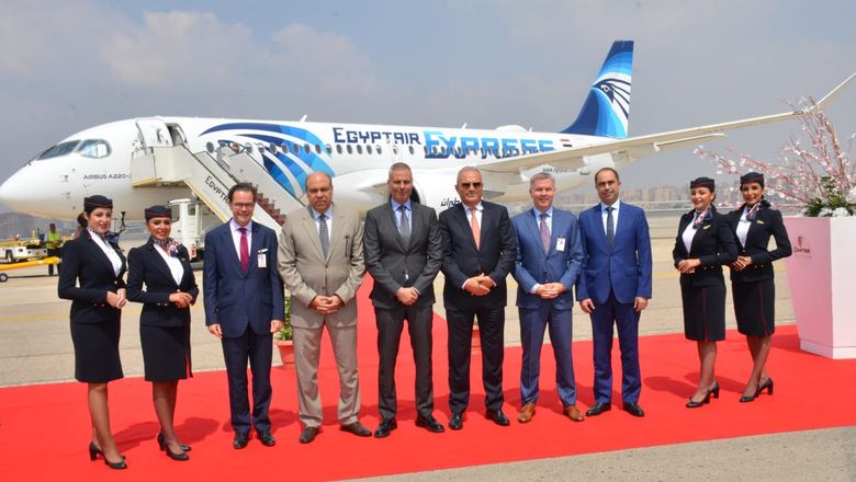 埃及航空接收首架空客A220-300飞机 成为中东及北非地区首家该机型运营商
