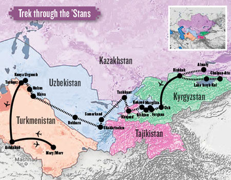 Map of the 'Stans