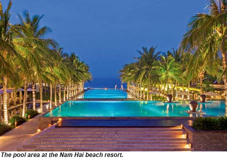 Nam Hai Beach Resort Pool