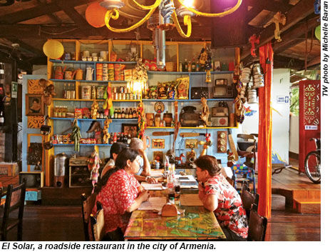 El Solar, a roadside restaurant in the city of Armenia, Colombia.