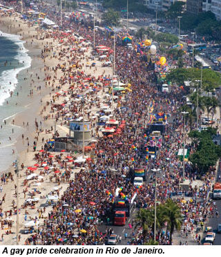 Gay Pride Celebration in Rio de Janeiro