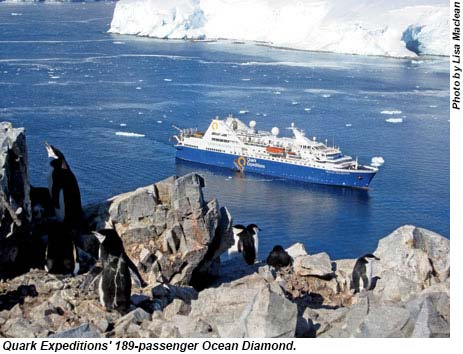 Quark Expeditions 189-passenger Ocean Diamond.