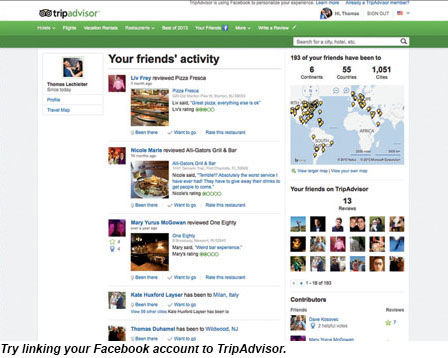 Try linking your Facebook account to TripAdvisor.