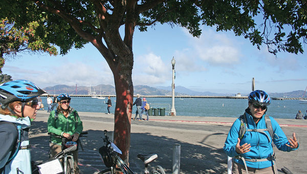 Freelance tour guide Diane Chase leads a G Adventures biking, hiking and kayaking tour through San Francisco and Napa Valley. Freelance tour guide Diane Chase leads a G Adventures biking, hiking and kayaking tour through San Francisco and Napa Valley.