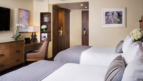 An updated room at the Lodge at Vail, A RockResort.