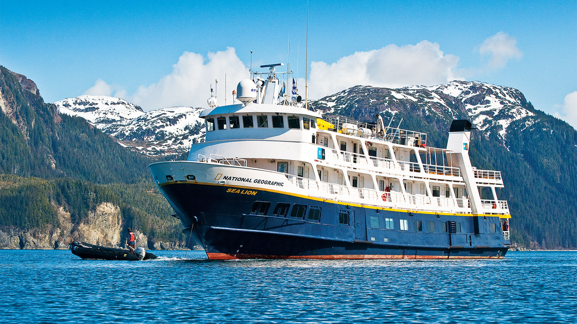 The National Geographic Sea Lion, one of the expedition ships in Lindblad's fleet.