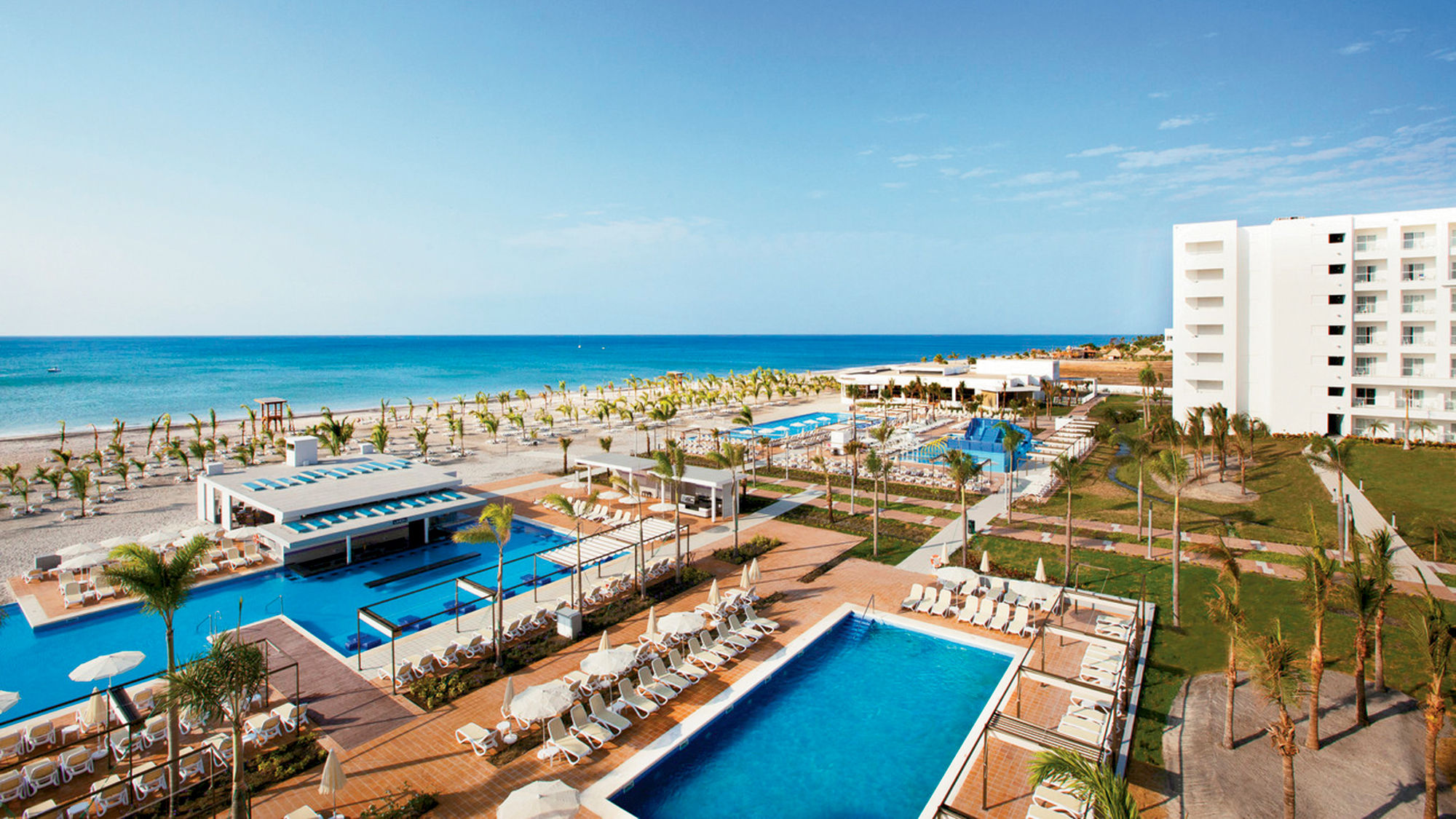 The pool area of the Riu Playa Blanca, which opened last year.