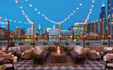 The Soho House Chicago roof deck.