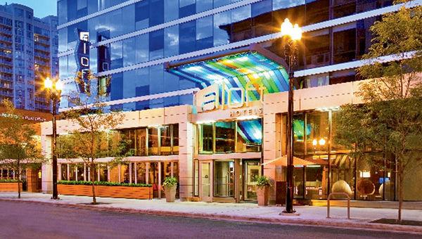 White Lodging's River North "Triplex," which opened in July 2013, includes a 212-room Hyatt Place, a 272-room Aloft (pictured) and a 180-room Fairfield Inn & Suites.