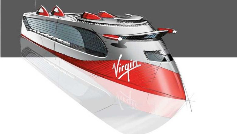 A rendering of a cruise ship with the Virgin brand on its side was included in the lawsuit.