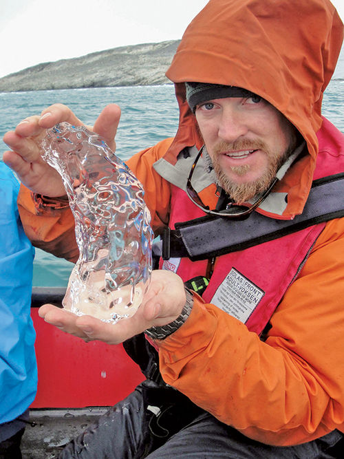 Scientist Jason Box will lead Fram passengers on a journey to one of Greenland's weather stations.