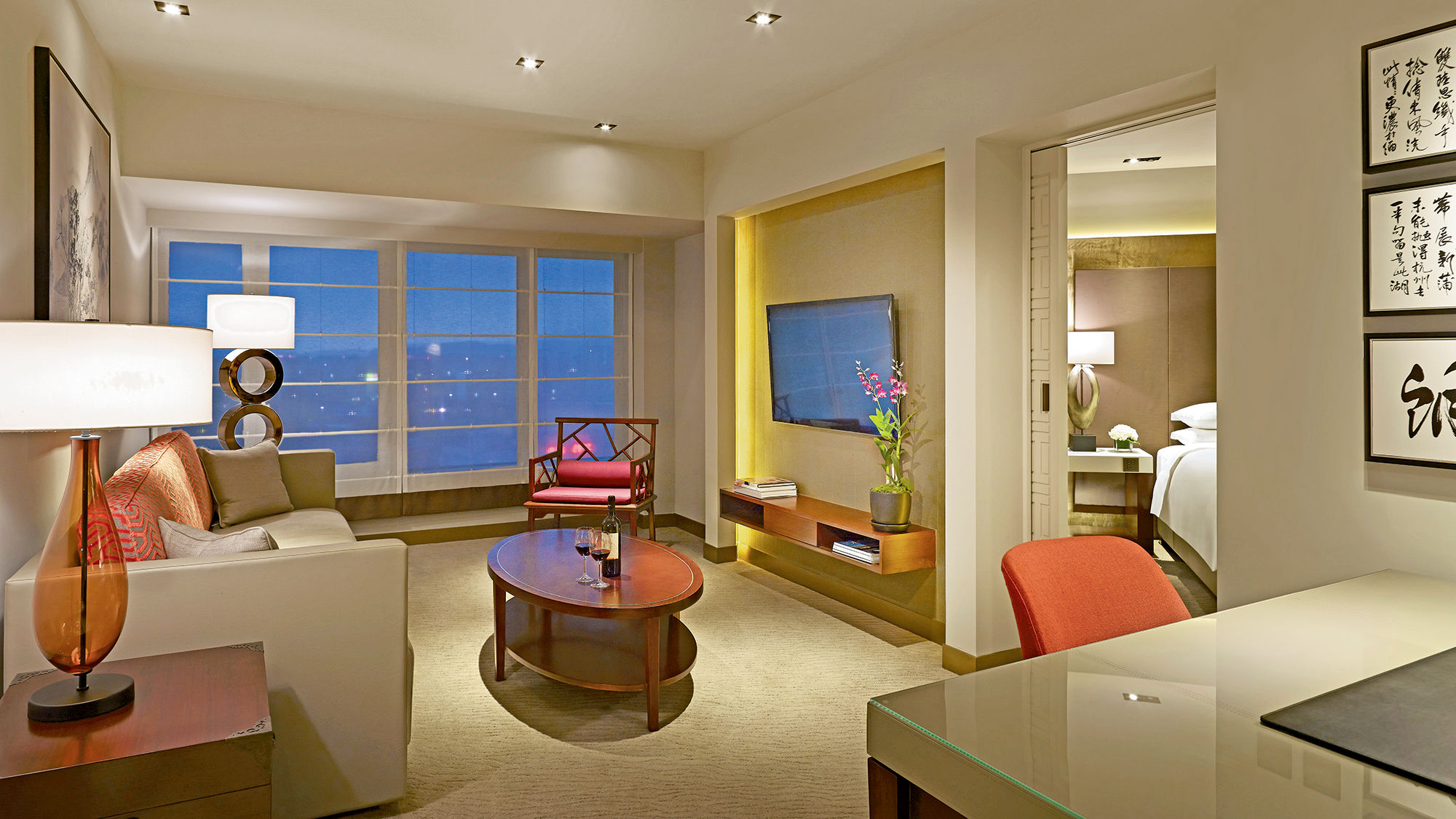 A renovated Grand Suite at the Grand Hyatt Taipei.