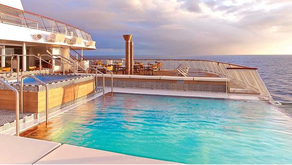 The Viking Star's infinity pool. The Viking Star's infinity pool.