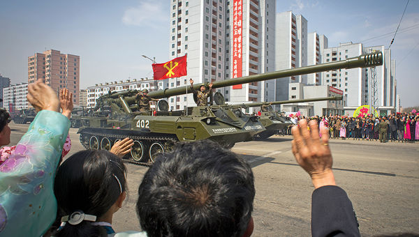 A military parade for Kim Il Sung's birthday centennial in 2012. A military parade for Kim Il Sung's birthday centennial in 2012.