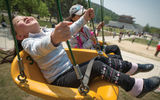 The Taesongsan Funfair in Pyongyang.