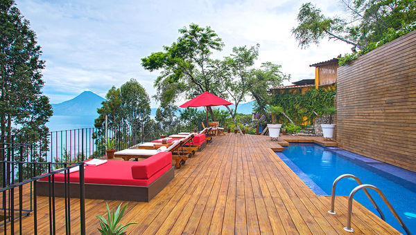 Casa Palopo's pool deck. Casa Palopo's pool deck.