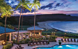 The Four Seasons Lanai at Manele Bay sits on the Hawaiian island that tech mogul Larry Ellison acquired in 2012 and is gradually turning into what he hopes is a model for resort environmental sustainability.