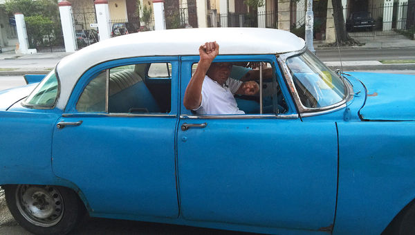 A typical '50s car in Havana. A typical '50s car in Havana.