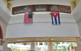 The Melia Varadero displayed flags of welcome for the U.S. fam trip visitors.