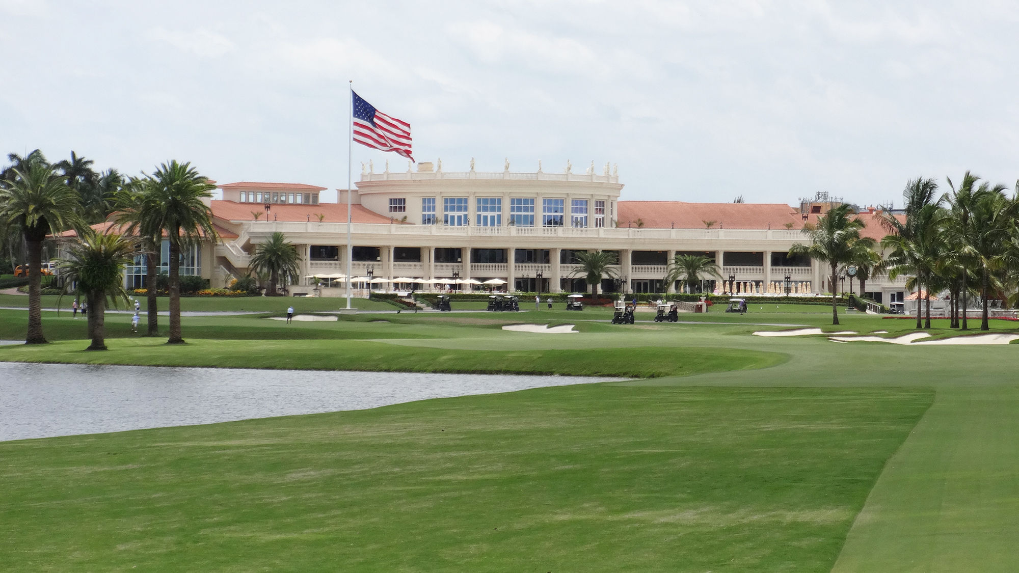 The clubhouse at the Trump National Doral Miami.