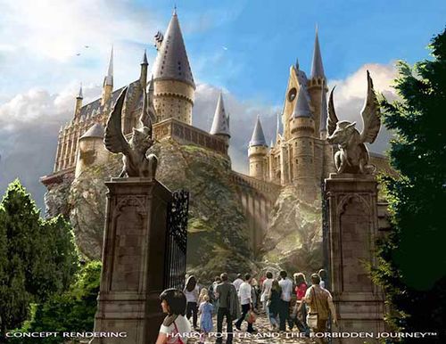 Hogwarts Castle will be the focal point of the Harry Potter-themed area. Hogwarts Castle will be the focal point of the Harry Potter-themed area.
