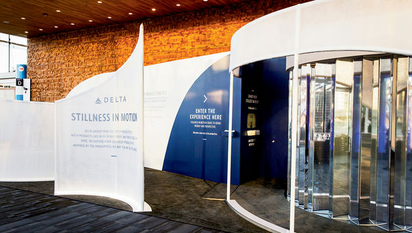 The Delta "Stillness in Motion Experience"at the Vancouver Convention Centre. The Delta "Stillness in Motion Experience"at the Vancouver Convention Centre.