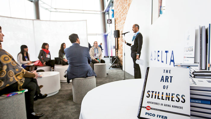 TED, Delta inspired by Iyer's 'Stillness'